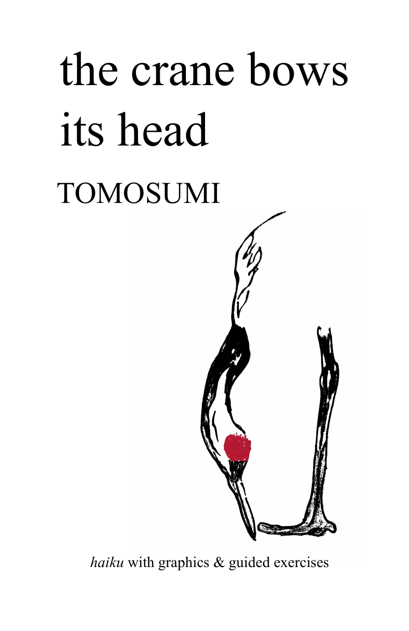 the crane bows its head